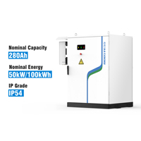Système d'alimentation au lithium-ion BoostESS 50 kW 100 kWh, conteneur de stockage d'énergie solaire extérieur pour villa, parc, ferme, industrie