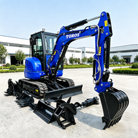 PENGIRIMAN GRATIS Toros Excavator Mini Baru 1 Ton 2 Ton Excavator Kubota Digger Beroda Rantai Performa Tinggi Perawatan Kota