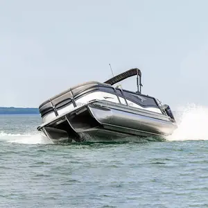 2023オールハウスベストバリューモデル17フィートアルミニウムポンツーンボートフィッシングボート直接メーカー