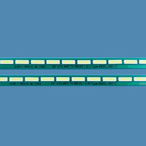 Striscia LED Retroilluminazione 55 V13 ART TV REV0.1 2 Tipo <span class=keywords><strong>L</strong></span> 55 V13 ART TV REV0.1 2 Tipo R per <span class=keywords><strong>Riparazione</strong></span> Retroilluminazione TV 55E800A - Product Image 3