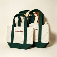 Tas Tote Kanvas Katun Ramah Lingkungan Logo Kustom Tas Belanja Reusable Tas Tangan Mini untuk Hadiah Acara Promosi