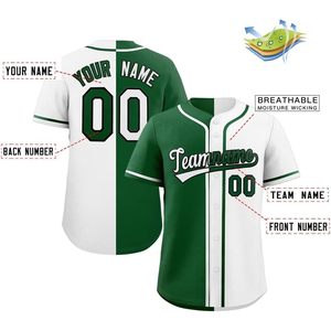 Maillot de baseball personnalisé à boutons unisexe pour adulte, anti-humidité, avec nom d'équipe brodé 00, vêtement de sport - Product Image 2