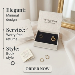 Wholesale Custom Cardboard Gift Packaging Boxes Kraft Paper UV Free Foil <b>Square</b> Logo Embossed Jewelry Boxes Manufacturers - Product Image 2