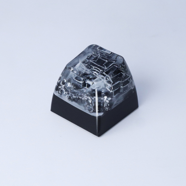 Mechanical Keyboard Resin Personalized Keycaps (Transparent Custom-Made Durable) for Gaming Featuring SAR1 Height Keys