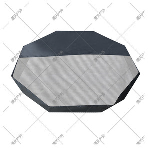 Octagonal Pet Cage Top Cover Black <b>Steel</b> Wire Frame Sun Protection For Dog Outdoor Use - Product Image 5
