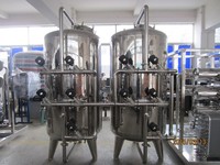 Système adoucisseur d'eau à double réservoir avec pompe, contrôle entièrement automatique, capacité de 500 L/heure pour un approvisionnement ininterrompu, garantie 1 an