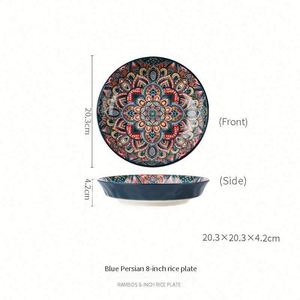 Juego de Vajilla Nórdica, Platos Surtidos, Bandeja para Hornear, Diseño de Dibujos Animados, Cerámica de Gres, 5 Colores, Logotipo Personalizado, para Bodas y Fiestas - Product Image 5