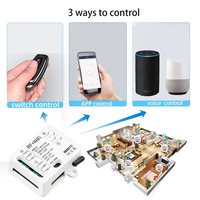 Interrupteur intelligent Wifi ZP, télécommande sans fil RF 433 MHz, interrupteur AC DC 12V 24V 48V, module de relais 2 canaux, minuterie, 10A, compatible Alexa et Google Home