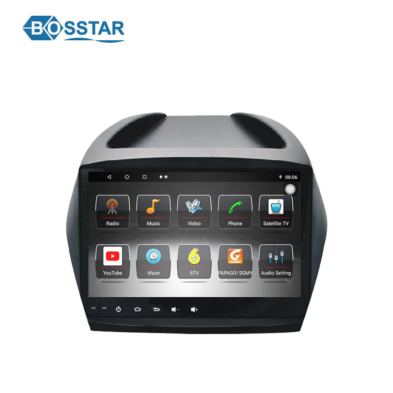 Bosstar-radio con gps para coche, radio con reproductor, Android, DVD, estéreo, para HYUNDAI IX35/TUCSON
