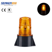 SENKEN LL126-2 10V-110V DC Lampe de signalisation LED ambre clignotante pour camion, chariot élévateur et avertissement d'urgence