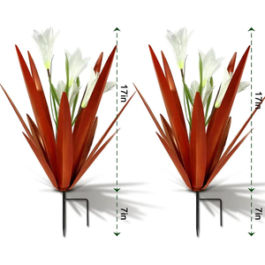 Ornement de plante <span class=keywords><strong>d</strong></span>'<span class=keywords><strong>agave</strong></span> en métal peint à la main pour la <span class=keywords><strong>d</strong></span>écoration intérieure Art de jardin et sculpture de pelouse - Product Image 2