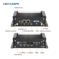 Linkleaps Bestseller Intel Core I7 I5 I3 Ultra 5 125U 7 155U Lüfterloser Industrie-Mini-PC Eingebetteter PC mit Dual GbE LAN 2 RS232