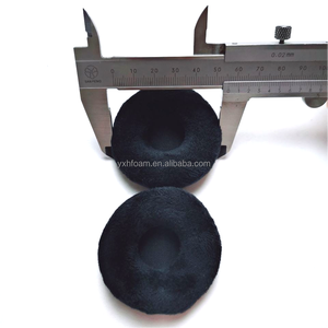 Almohadillas redondas de terciopelo de fábrica de 50mm y 55mm para auriculares <span class=keywords><strong>Koss</strong></span> AKG Sennheiser - Product Image 6