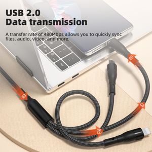 Offre Spéciale 3 en 1 câble Usb 1M câbles de Transmission de données câble de charge de téléphone pratique <span class=keywords><strong>pour</strong></span> les environnements de voyage de <span class=keywords><strong>bureau</strong></span> à domicile - Product Image 6