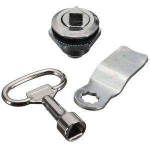 Cylindrical <b>Lock</b> Cylinder Metal Bright Chrome Plated For Distribution <b>Box</b> Mailbox <b>Lock</b> <b>With</b> Key And Tool 11671 1 11671 2 - Product Image 2