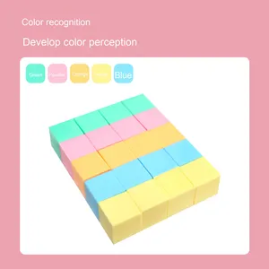 Vente en gros <span class=keywords><strong>de</strong></span> 20 cubes magnétiques en plastique <span class=keywords><strong>de</strong></span> 2cm, boîte d'aides pédagogiques pour élèves du primaire, cube fabriqué en 1ère année - Product Image 3