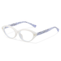 Lunettes 2026 Vintage haut de gamme anti-lumière bleue, monture ovale orange unie en acétate TR, à motif léopard, avec rivets et articulation à broche, monture intégrale