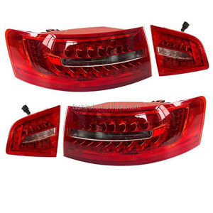 Gruppo Luci Posteriori per <span class=keywords><strong>Audi</strong></span> <span class=keywords><strong>A6</strong></span> <span class=keywords><strong>C6</strong></span> 2009-2011, Sostituzione Fanale Freno Posteriore, Lente Rossa, Copertura Alloggiamento Fanale - Product Image 1