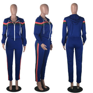 Completo Due Pezzi <span class=keywords><strong>Taglie</strong></span> <span class=keywords><strong>Forti</strong></span> Abbigliamento <span class=keywords><strong>Donna</strong></span> Tuta da Jogging con Cappuccio - Product Image 5