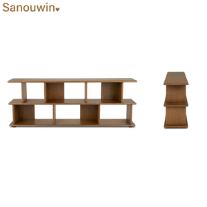 Estantería de madera maciza para interiores de diseño largo y espacioso, muebles de sala de estar para dormitorio, apartamento, comedor, habitación de niños - Product Image 5