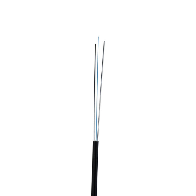 Cheap Price Optic Fibre Cable 2 Core Indoor Outdoor Fiber Optic Drop Cable With Steel Wire or FRP Strength Member