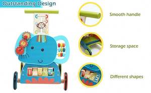 Marche-bébé en bois massif, meubles de chambre d'enfant, marche-bébé en bois massif - Product Image 5