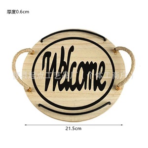 Starting Point Wooden <b>Round</b> <b>Serving</b> <b>Tray</b> With Handle For Tea Fruit Snack Dessert 1221 - Product Image 3