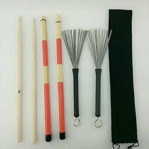 Gậy Trống Bằng Gỗ Bán Chạy Bộ Gậy Trống Bàn Chải Gậy Trống Kèm Túi Đựng - Product Image 2