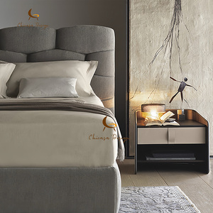 Mesita de noche de almacenamiento de cama inteligente individual moderna para adolescentes y niños Panel Estilo madera para apartamentos y dormitorios para hoteles - Product Image 4