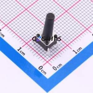 TS013-CBW1EH15.5 Tactile Switch Through hole-4P,6x6mm Switch Single Pole Single Throw Round Button 1.8N Through Hole - Product Image 1