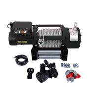Treuil électrique ENJOIN 4X4 12V/24V avec télécommande, puissance de traction 17000-20000lbs, étanche, pour bateaux et grues