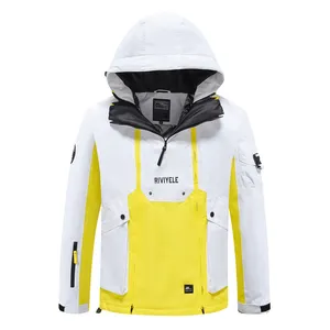 Custom Logo Windproof Waterproof Warm Breathable Single And Double Board Padded Snow Jacket Ski Suit