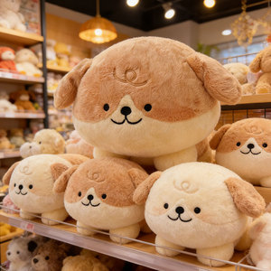 Peluches <span class=keywords><strong>Corgi</strong></span> pour le soutien émotionnel, jouet en peluche chiot doux et écologique, tissu en peluche de haute qualité, animal en peluche - Product Image 4