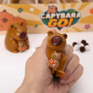 Capybara Eco-friendly TPR Squishy Toys Bundle Stress Relief Party Favor Kids Ages 8+ High Quality Blind Box Certified - Product Image 4