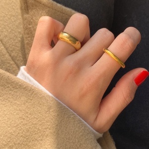 925 Sterling Silver Simple Minimal Plain <strong>Ring</strong> for Weddings and Parties Great for <strong>Stacking</strong> - Product Image 2
