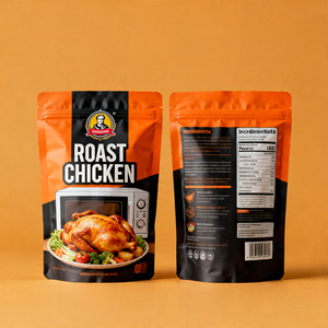Bolsa <span class=keywords><strong>de</strong></span> Plástico Impresa Personalizada con Sello Antivaho para Alimentos Calientes, Bolsa Reutilizable para Pollo Asado - Product Image 6