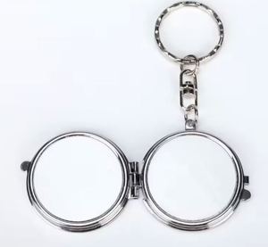 Double Sides Blank Compact <b>Mirror</b> Keychain <b>Mirrors</b> for Sublimation Logo Printing - Product Image 4