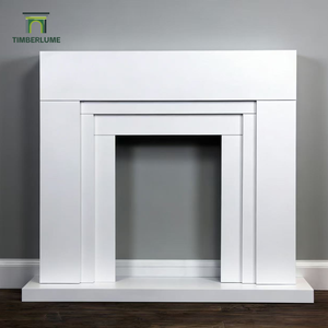 Set Completo di Caminetto Elettrico <span class=keywords><strong>Moderno</strong></span> Bianco su Misura per Soggiorni nelle Case del Regno Unito - Product Image 4