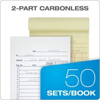Carnet de Ventes Autocopiant 8,5x14,3 cm, 2 Feuilles, Lot de 10 Paquets de 500 Sets Numérotés Consécutivement, Bloc de Reçus Duplicata à Usage Général