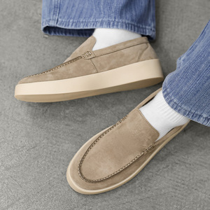 Mocasines de Cuero Transpirables para Hombre, Zapatos Sin Cordones con Aumento de Altura y Función Antideslizante - Product Image 3