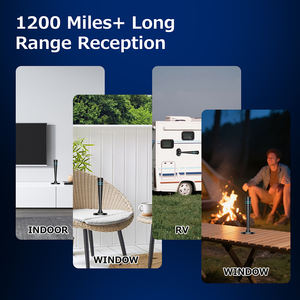 Antenne <span class=keywords><strong>TV</strong></span> HDR 10+ 4K 1080P haute définition intérieure/extérieure, base magnétique, chaînes locales gratuites, antenne <span class=keywords><strong>TV</strong></span> numérique - Product Image 6