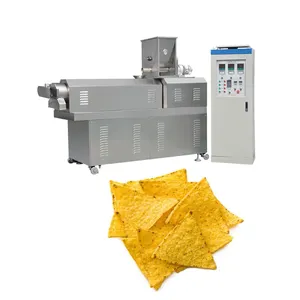 Wheat flour shell crisp fried snacks bugles doritos corn chips production line making machine