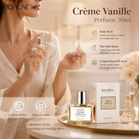 Parfum corporel en spray OEM à marque privée, 30 ml, lait crémeux vanille, jasmin, ambre, parfum naturel longue durée