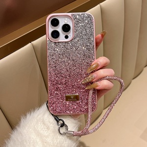 Sang Trọng Bling Lấp Lánh Kim Cương Handmade Trường Hợp Đối Với <span class=keywords><strong>iPhone</strong></span> 16 Pro Max Với Đầy Màu Sắc Pha Lê Dây Buộc - Product Image 5