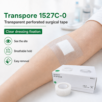 Ruban adhésif médical chirurgical double face transparent imperméable 3M 1527C-0 pour la peau et les tubes