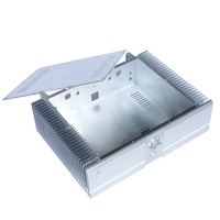 Bzbrzhifi — boîtier de boîtier Double radiateur, boîtier d'amplification, châssis en aluminium, CNC os Audio Amp, nouvelle collection