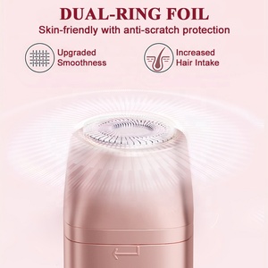Tondeuse à cheveux électrique <span class=keywords><strong>rechargeable</strong></span> double tête 2 en 1 pour femme, <span class=keywords><strong>rasoir</strong></span> sans douleur pour l'épilation, <span class=keywords><strong>rasoir</strong></span> électrique pour le visage et le corps - Product Image 5