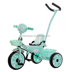 Hot Selling Kinder Dreiräder mit Schubstange/bunte Kinder Dreiräder mit Ce Qualität/Pink Grün Farbe Baby Ride Dreirad Spielzeug