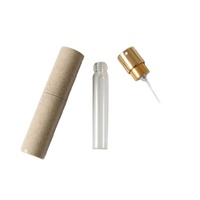 Nouvel arrivage de flacon pulvérisateur biodégradable rechargeable torsadé ouvert de 10ml de paille de blé parfum cosmétique brume fine