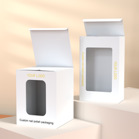 Caja de Embalaje Personalizada de Lujo para Limpiador Facial Rosa con Logotipo Estampado en Plata, Caja de Embalaje para Esmalte de Uñas